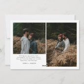 Modern Merry Christmas Trendy photo family  シーズンカード (裏面)