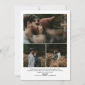 Modern Merry Christmas Trendy photo family  シーズンカード (裏面)