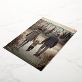 Modern Merry Foil Holiday Photo Card 箔シーズンカード (回転した状態)