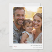 Modern Merry Holiday Photo Card シーズンカード (正面)