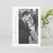 Modern Merry Married Black White Red Photo Script シーズンカード (スタンド正面)