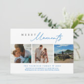 Modern Merry Moments Multi-Photo Beach Holiday シーズンカード (スタンド正面)