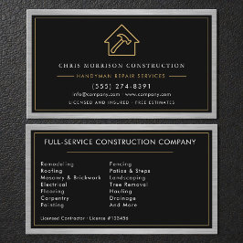 Modern Metal Construction Handyman 名刺