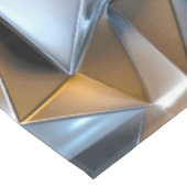 Modern Metallic Abstract Gold Silver Geometric テーブルクロス (アングル)