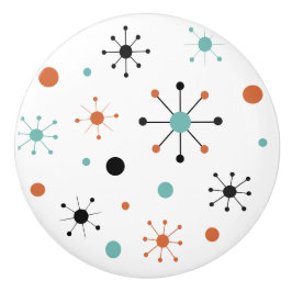 Modern Mid Century Retro Atomic Abstract セラミックノブ