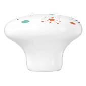 Modern Mid Century Retro Atomic Abstract セラミックノブ (側面)