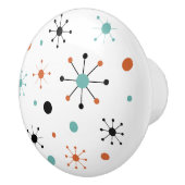 Modern Mid Century Retro Atomic Abstract セラミックノブ (右)