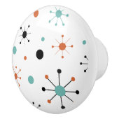 Modern Mid Century Retro Atomic Abstract セラミックノブ (右)