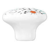 Modern Mid Century Retro Atomic Abstract セラミックノブ (側面)