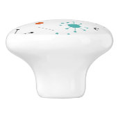 Modern Mid Century Retro Atomic Abstract セラミックノブ (側面)