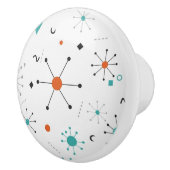 Modern Mid Century Retro Atomic Abstract セラミックノブ (右)