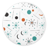 Modern Mid Century Retro Atomic Abstract セラミックノブ (正面)