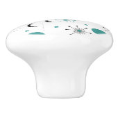 Modern Mid Century Retro Atomic Abstract セラミックノブ (側面)