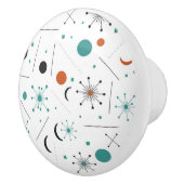 Modern Mid Century Retro Atomic Abstract セラミックノブ (右)