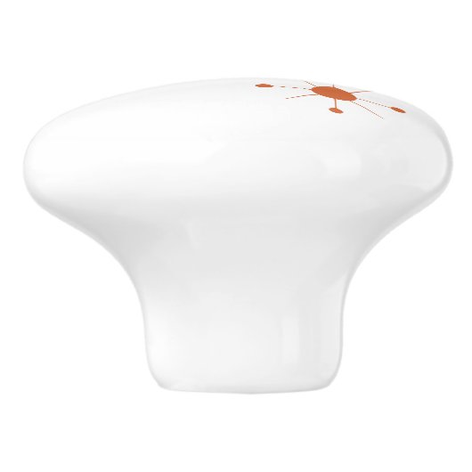 Modern Mid Century Retro Atomic Abstract セラミックノブ (側面)