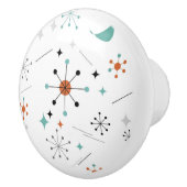 Modern Mid Century Retro Atomic Abstract セラミックノブ (右)