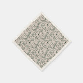 Modern Millennial Dad Doodle Pattern Father's Day スタンダードカクテルナプキン (角)