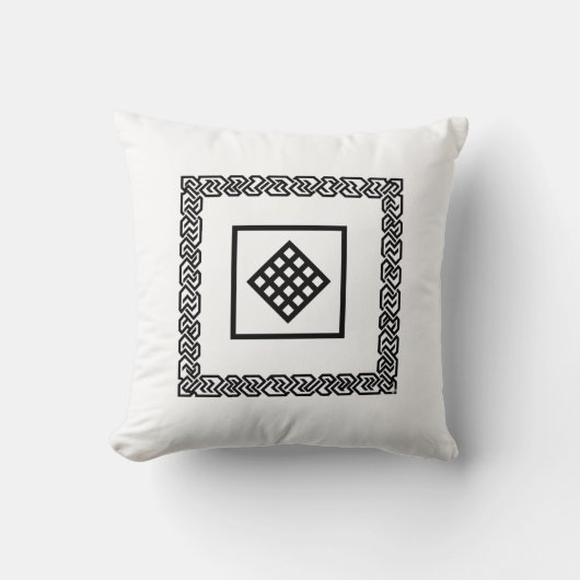 Modern Mindfulness Pillow | Tibetan Minimalist Aes クッション (正面)