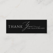  Modern Mini Packaging Inserts For Online Shops スキニー名刺 (正面)