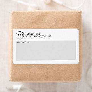 Modern Miniamlist Custom Business Logo Shipping La ラベル