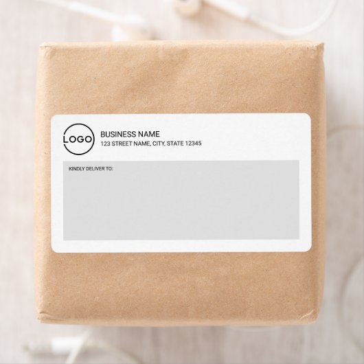 Modern Miniamlist Custom Business Logo Shipping La ラベル (インサイチュ)