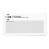 Modern Miniamlist Custom Business Logo Shipping La ラベル (正面)