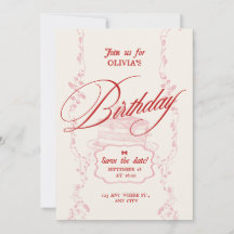 Modern Minimal Birthday Invitation |Girls Birthday