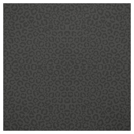 Modern Minimal Black Leopard Print ファブリック (見本)