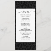 Modern Minimal Black Leopard Print メニュー (正面)