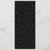 Modern Minimal Black Leopard Print メニュー (裏面)