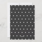 Modern minimal black + white Christmas typography シーズンカード (裏面)