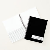 Modern Minimal Black & White Design ノートブック (内部)