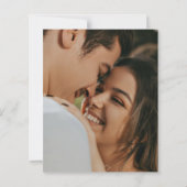 Modern Minimal Black & White Wedding Invitation (裏面)