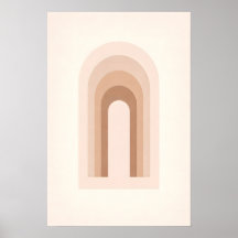 Modern Minimal Boho Abstract Neutral Arches