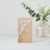 Modern Minimal Books For Baby Beach Baby Shower エンクロージャーカード (スタンド正面)