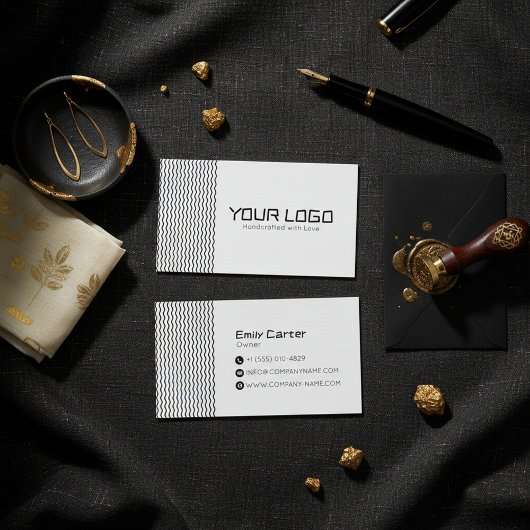 Modern Minimal Brand Logo Business Card Design 名刺