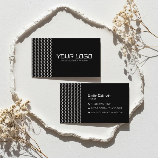 Modern Minimal Brand Logo Business Card Design 名刺