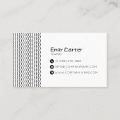 Modern Minimal Brand Logo Business Card Design 名刺 (裏面)