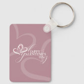 Modern Minimal Chic Music Player Photo Galentines キーホルダー (裏面)