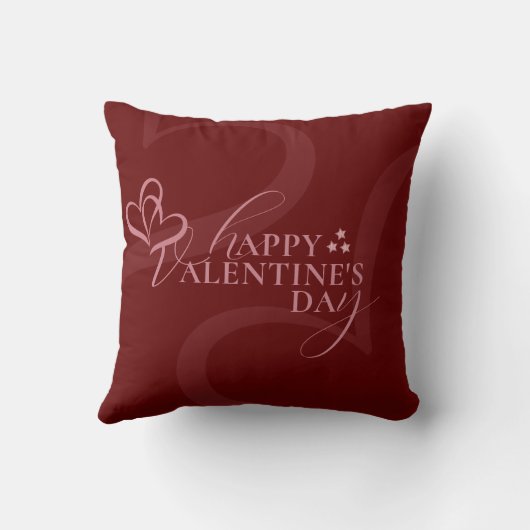 Modern Minimal Chic Music Player Valentine's Day クッション (裏面)