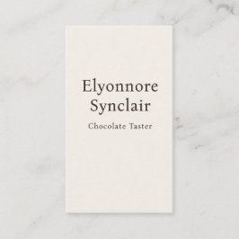 Modern Minimal Chocolate Tasting Qr Code 名刺