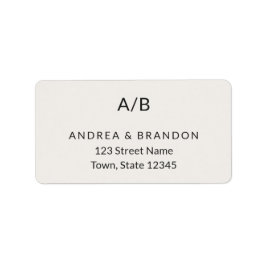 Modern Minimal City Hall Return ラベル