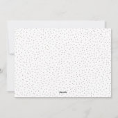 Modern Minimal Curved Frame 1 Photo Christmas シーズンカード (裏面)