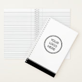 Modern Minimal Custom Logo Business Notebook ノートブック (内側)