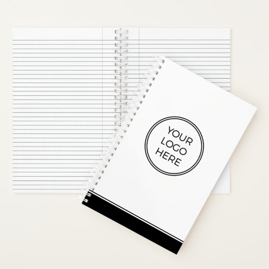 Modern Minimal Custom Logo Business Notebook ノートブック (内側)