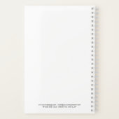 Modern Minimal Custom Logo Business Notebook ノートブック (裏面)