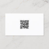 Modern Minimal Design Elegant Professional QR Code 名刺 (裏面)