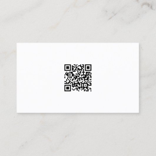 Modern Minimal Design Elegant Professional QR Code 名刺 (裏面)