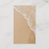 Modern Minimal Diaper Raffle Beach Baby Shower エンクロージャーカード (裏面)