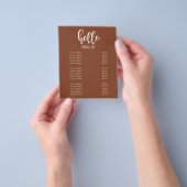 Modern Minimal Earth Tones Nails Salon Price List チラシ (手)